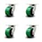 Service Caster 6 Inch Heavy Duty Green Poly on Cast Iron Swivel Caster Set with 2 Swivel Locks SCC-KP92S630-PUR-GB-BSL-2-S-2 - alternate 1